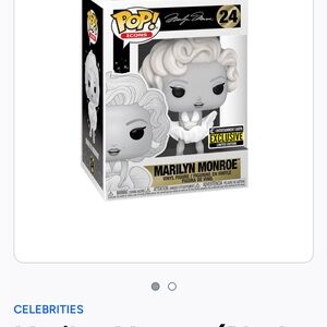 Funko Exclusive Marilyn Monroe Vinyl Figure - Black and White